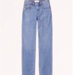 Abercrombie & Fitch Mid Rise 90s Straight Jean, Color Medium, 26 L